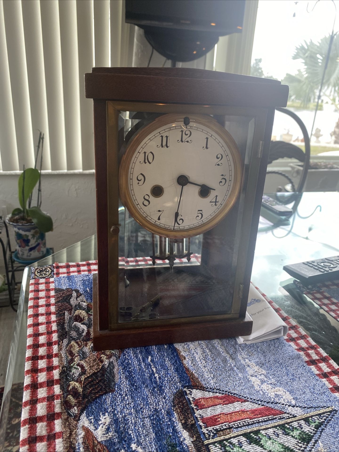 Antique Waterbury Regulator Clock