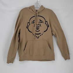 True Religion Tan Buddha Face Pullover Hoodie