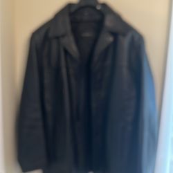 Mens Leather Jacket, Size Large… Like New