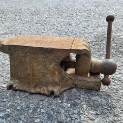 Antique Classic Vintage Bench Vise Anvil Combo Tools Garage Shop Tool