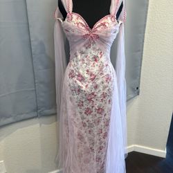 Luminavenus Floral Corset Women's Dress 