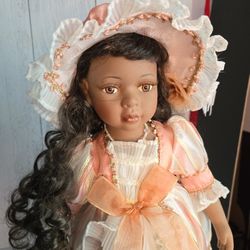 Vintage Doll With Stand $65