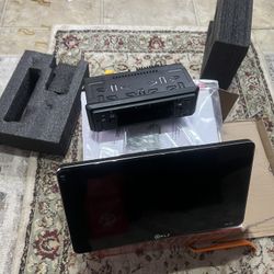 PLZ 10.1" Wireless Single Din Car Radio Stereo with Apple Carplay Android Auto Touch Screen, Car Play Audio Receivers Headunit, Bluetooth 5.3, Backup 