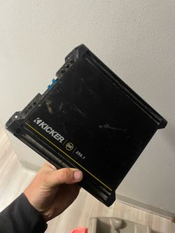 Kicker 250.1 cheater amp so does more then 250 watts