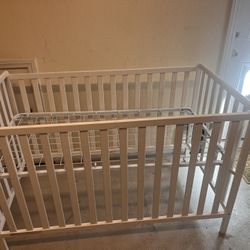 White Baby Crib 