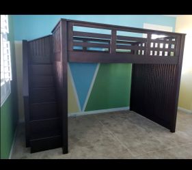 Pottery Barn Catalina Stair Loft Bed-Full Size