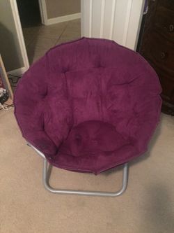 Papasan Purple Chair