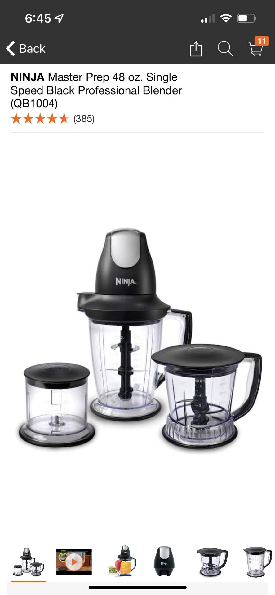 Ninja Master Prep Professional QB1004Q 30, Black, Incl 2 Motors, 2  Cookbooks!