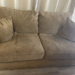 City Furniture Sleeper Sofa — Full-Size Pull-Out Bed, Good Condition