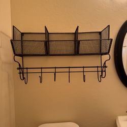 Metal Farmhouse Style Storage Shelf