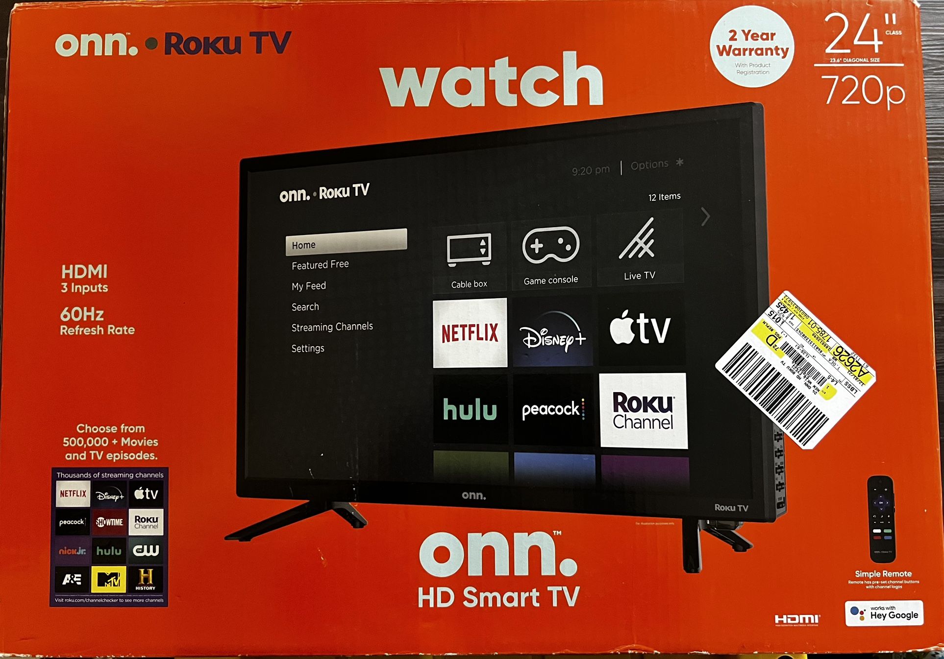 Onn Roku HD Smart Tv