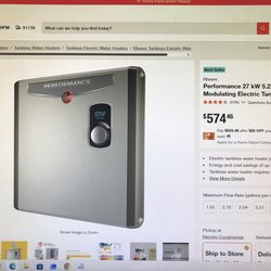 Rheem Performance 27 KW 5.27 GPM 240-Volt Self-Modulating Electric Tankless Water Heater(I have two)