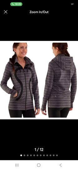Lululemon grey and black jacket, size 8