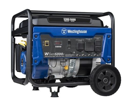 Westinghouse WGen5300v - 5300 Watt Portable Generator (CARB)
With Cover