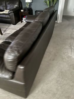 Leather Couch and Loveseat