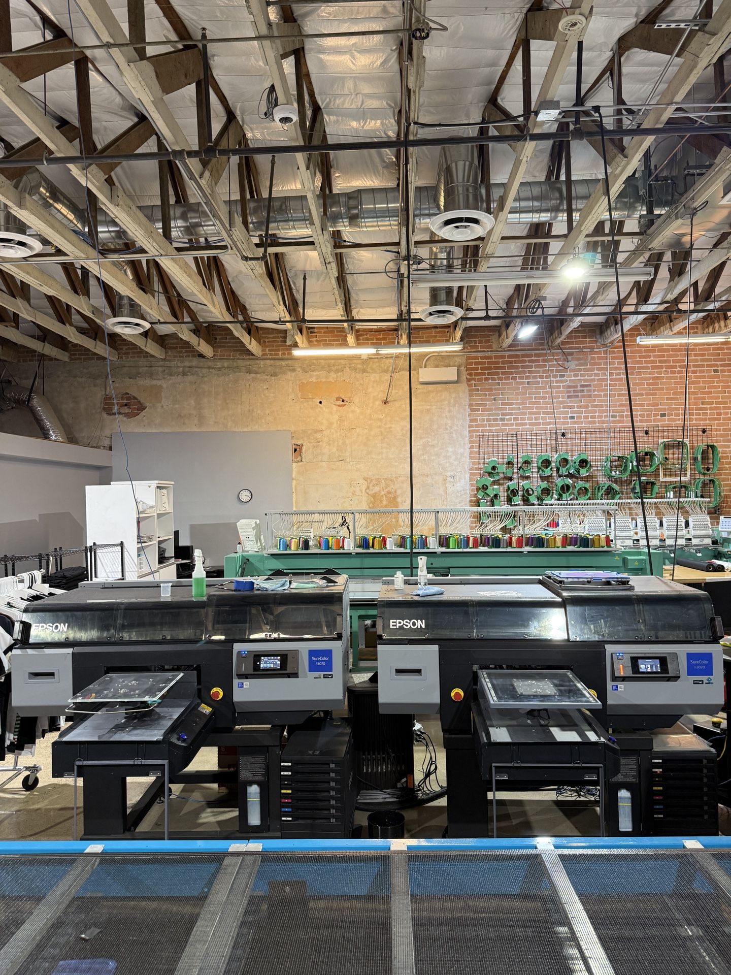 2 Epson SureColor F3070 DTG Printers + Workhorse Conveyor Dryer – Turnkey High Volume Print Setup