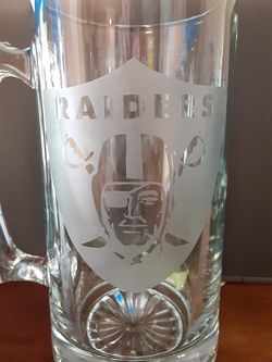 Beer Mug, Raiders Beer Mug, Personalized Beer Mug