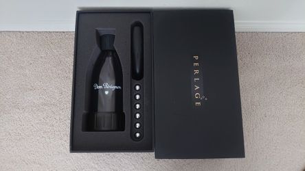 Perlage Champagne Preservation System with Dom Perignon Bottle