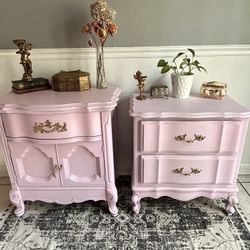 FRENCH PROVINCIAL NIGHTSTAND SET 