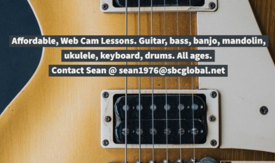 Guitar lessons Online Or In Person