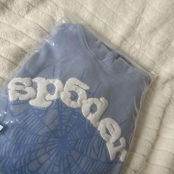 Sp5der Web Hoodie Sky Blue