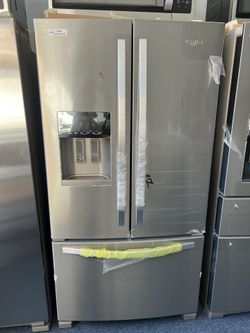 Stainless Steel French Door Fridge// We Deliver 
