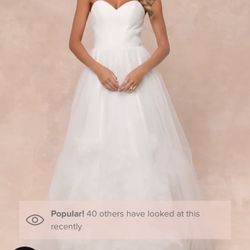 lulu wedding dress never worn 