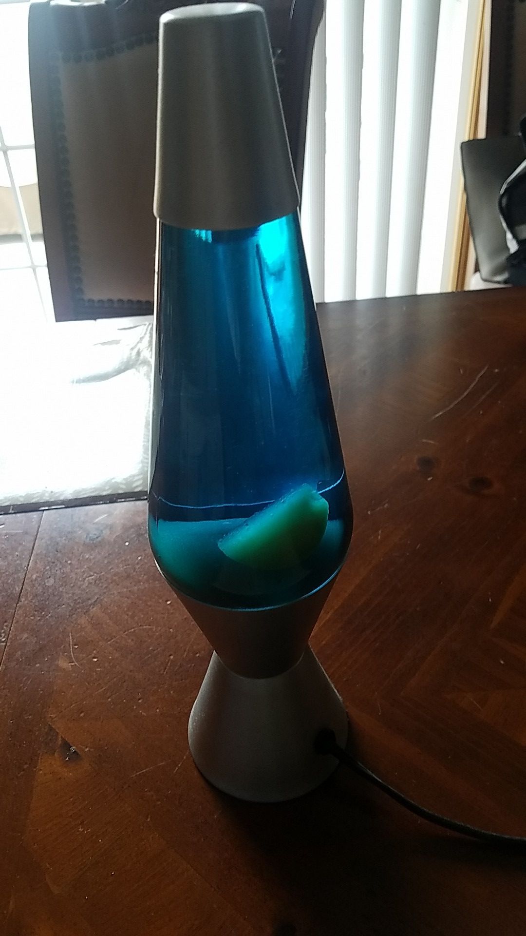 Blue lava lamp