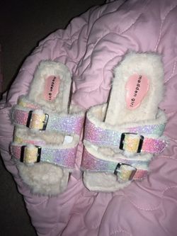Madden Girl Fuzzy Slippers