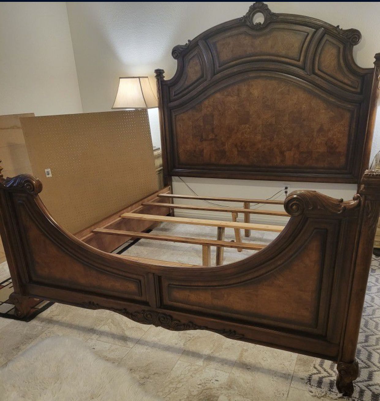 Wood King Size Bed Frame for Sale in West Islip, NY OfferUp