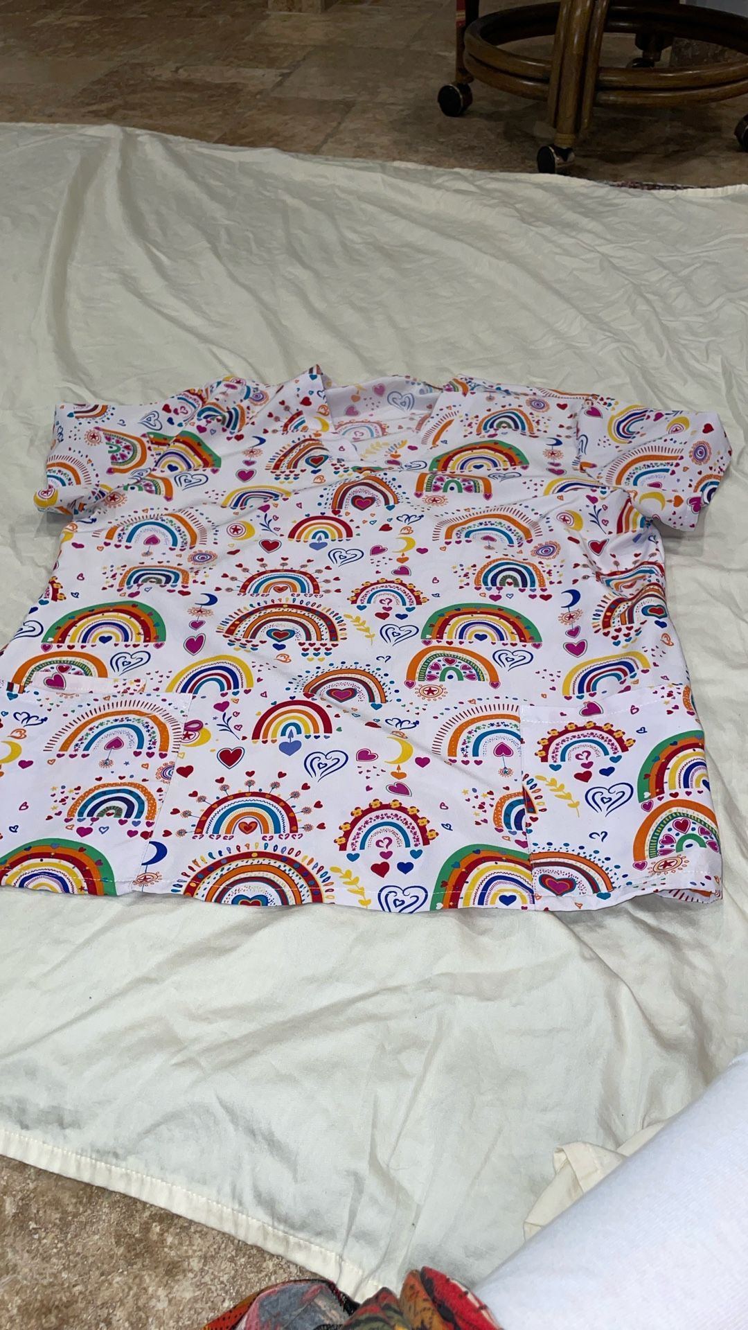 Scrub Top Xlg