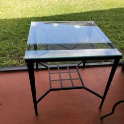 3 Glass Tables 4 Chairs
