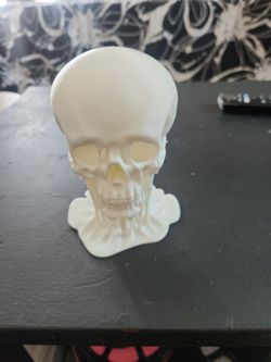 White melting skull