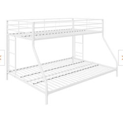 bunk bed twin over full metal fram 
