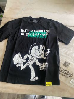 Black That’s A Awful Lot Of Cough Syrup Chiefin Heavily Cartoon Tee