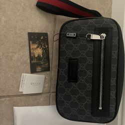 Gucci Black Belt Bag, Crossbody Bag, With Tags, Dust Bag