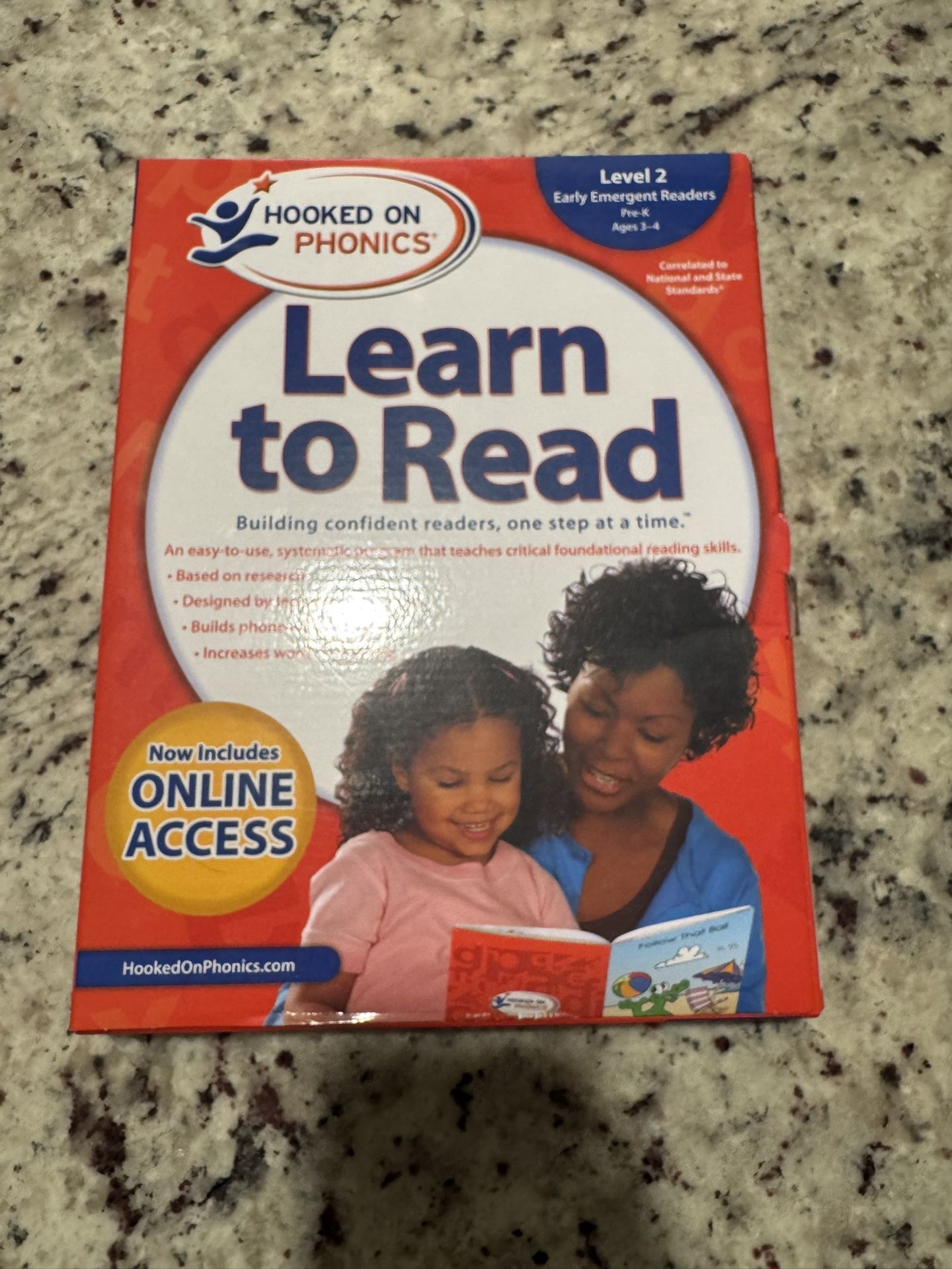Hooked On Phonics Learn to Read Level 2 Ages 3-4