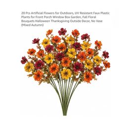 Brand new 20 Pcs Artificial Flowers for Outdoors