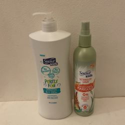 Suave Kids 3 In 1 Shampoo, Conditioner, Body Wash & Detangler Bundle Set 
