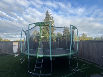 Large Round 15FT Zupapa Trampoline with Safety Enclosure