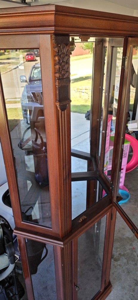 Curio Cabinet With All Glass Shelves