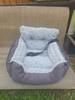 Oiilores Dog Car Seat for Small Dogs, Washable Pet Booster Car Seats with Clip-On