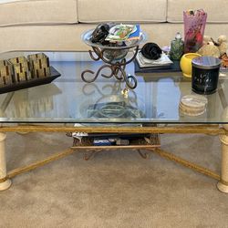 Vintage Table And Mirror Set 