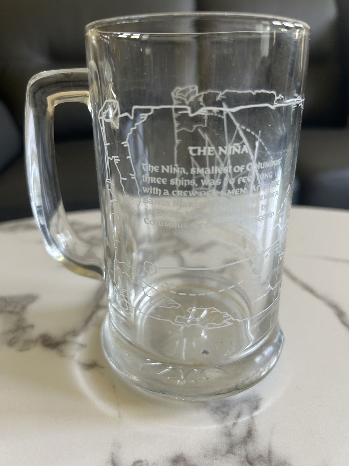 Glass beer mugs