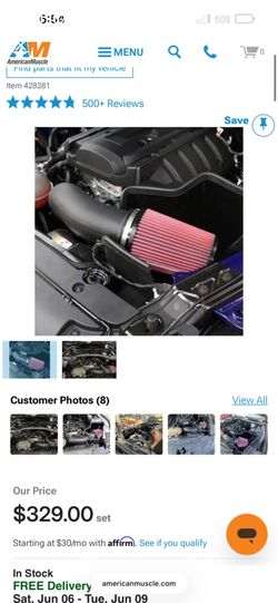 JLT INTAKE FOR MUSTANG