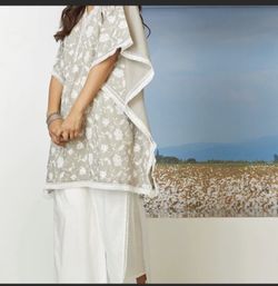 Mulmul 2pcs Top Pant Suit Kaftan Style New