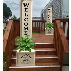 Front Porch Welcome Planter 