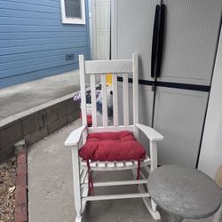 Two Outdoor Wooden Rocking Chairs (2) 