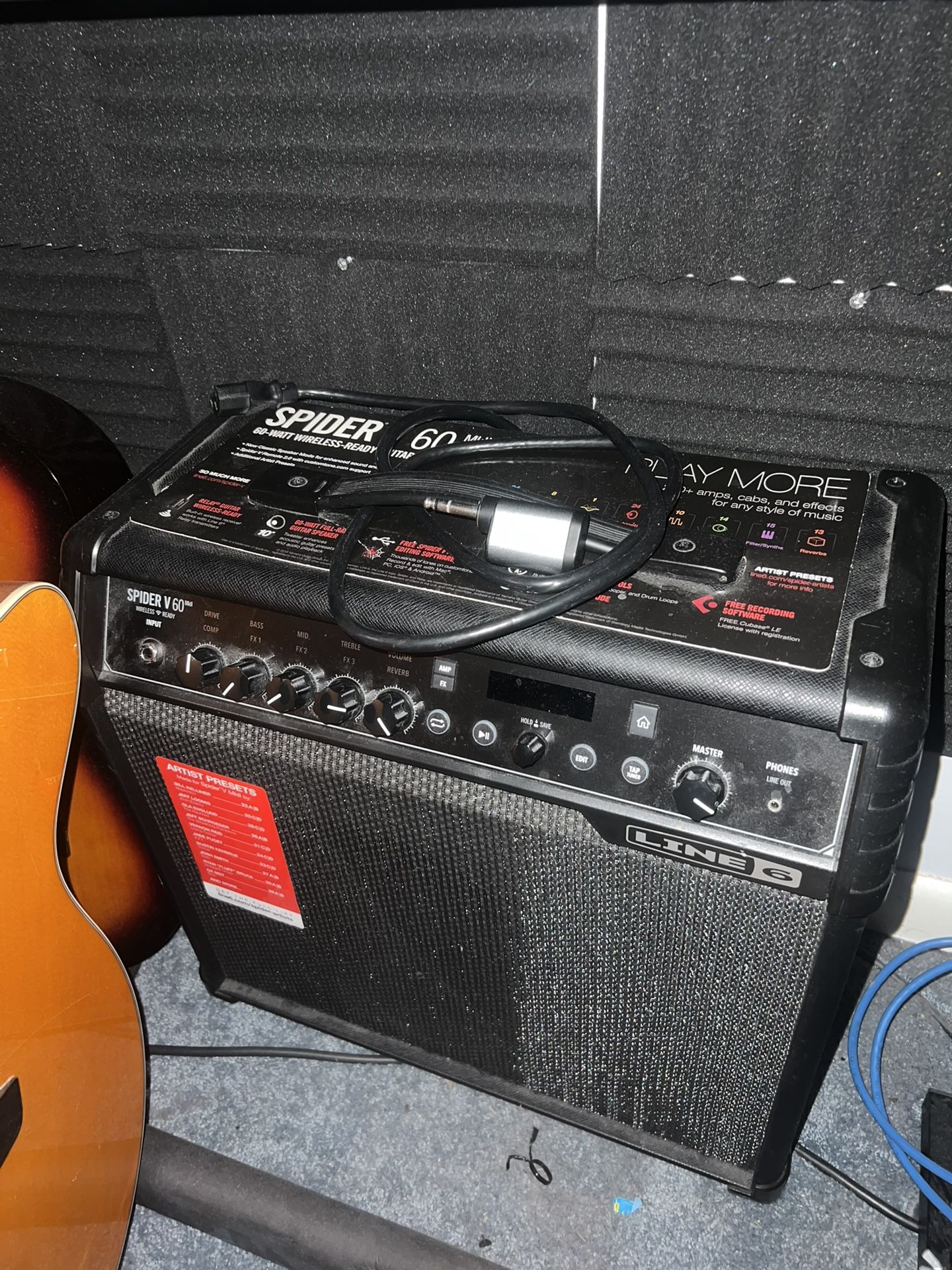 Line 6 Spider Mk2 V60 Amplifier With Relay G10TII Wireless Input