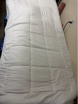 Twin Size Green Tea Memory Foam Mattress Topper & Quilted Pad Bundle